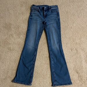 American Eagle Outfitters Blue Flare Jeans size 0 regular